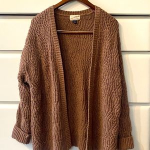 🎒Universal Thread Chunky Brown Open Cardigan